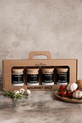 4 Glas Gourmet Salt Kit Spice by Spice VILDT TILBUD!